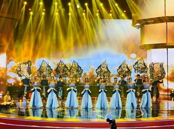 The first dress rehearsal at the event
Transnational Spring Melody Festival in
Nanning China